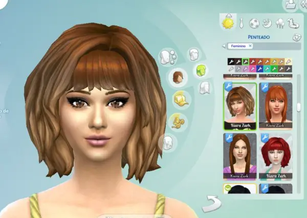Mystufforigin: Molly Hairstyle for Sims 4