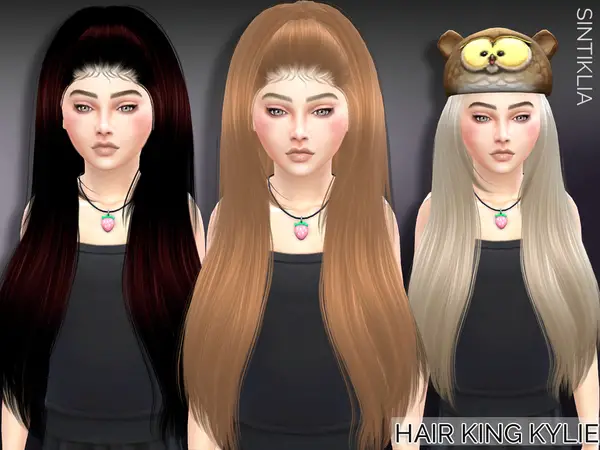 The Sims Resource: Sintiklia   King Kylie hair for Sims 4