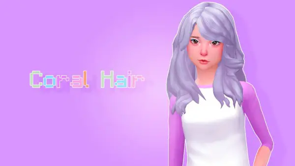 Sul Sul: Coral hair for Sims 4