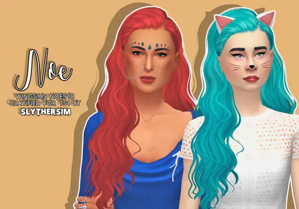 Slythersim: Wingsims Noe918 Clayified for Sims 4