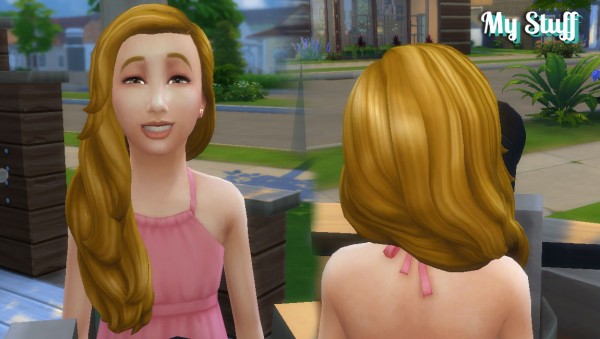 Mystufforigin: Maria Hairstyle for Girls for Sims 4