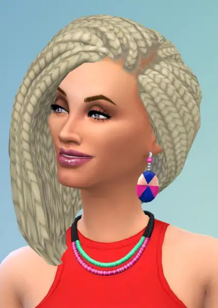 Birksches sims blog: Braids at Chin hair for Sims 4