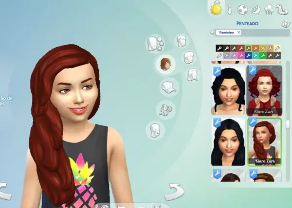 Mystufforigin: Maria Hairstyle for Girls for Sims 4