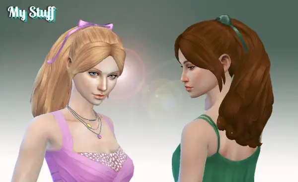 Mystufforigin: Sweet Ponytail Hair for Sims 4