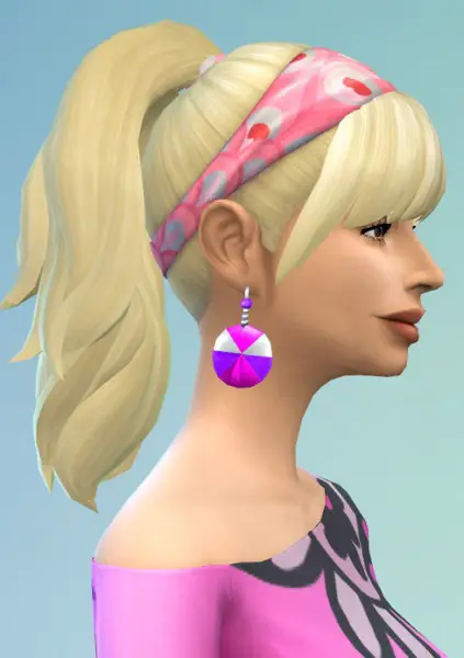 Birksches sims blog: City Ponytail hair for Sims 4