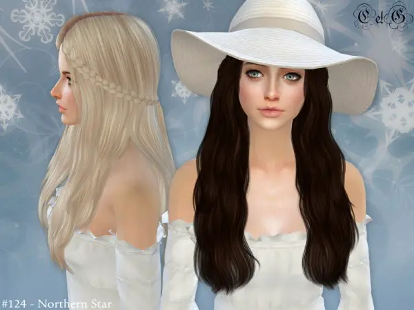 The Sims Resource: Northern Star   Conversion Hairstyle by Cazy for Sims 4