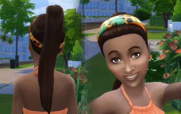 Mystufforigin: Headband Hairstyle for Girls for Sims 4