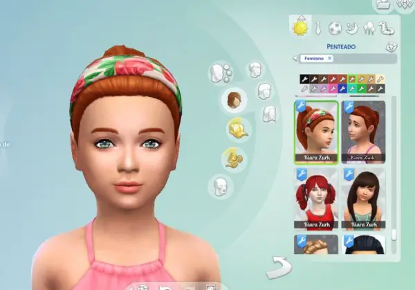 Mystufforigin: Headband Hairstyle for Girls for Sims 4