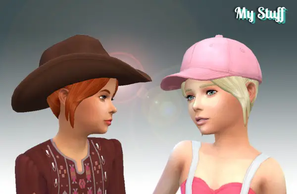 Mystufforigin: Sweet Ponytail for Girls for Sims 4