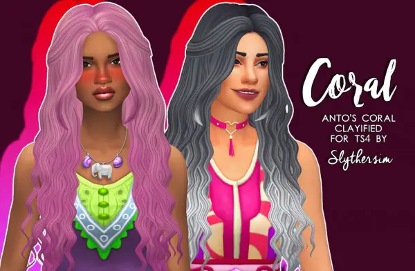 Slythersim: Anto’s Coral Clayified for Sims 4