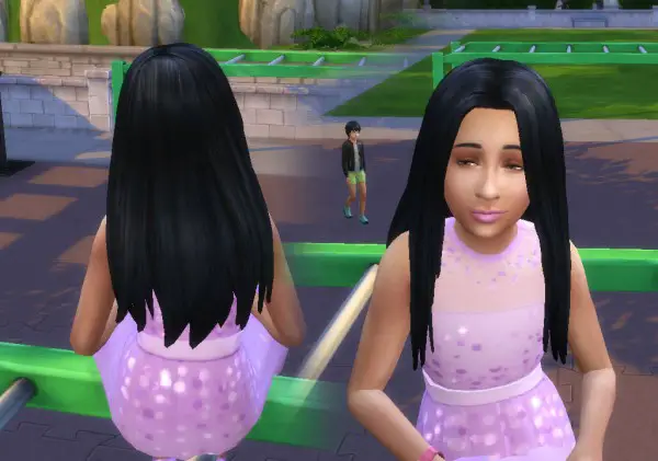 Mystufforigin: Aurea Hairstyle for Girls for Sims 4