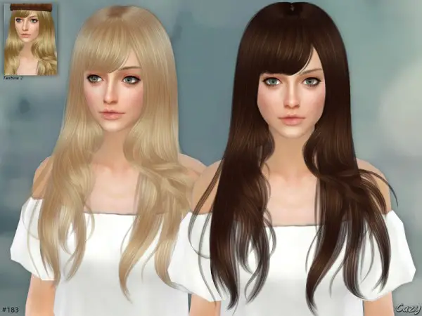 The Sims Resource: Autumn Breeze Hair by Cazy for Sims 4