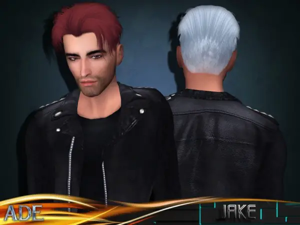 The Sims Resource: Jake hair by Ade Darma for Sims 4