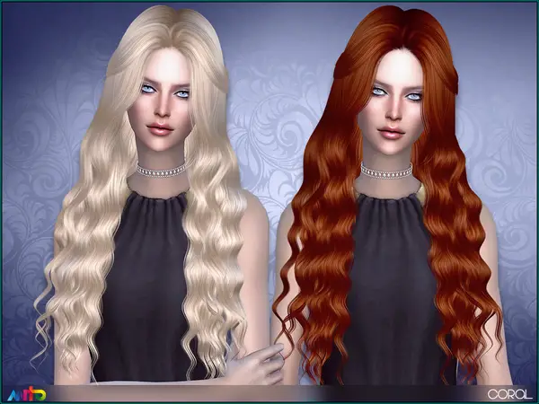 The Sims Resource: Carol hair by Anto for Sims 4
