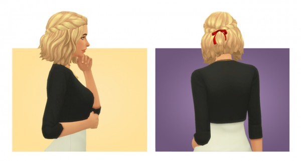Simple Simmer: Brittany hair for Sims 4