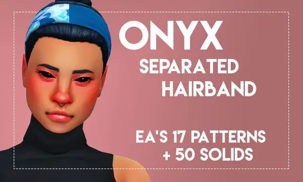 Simsworkshop: Onyx Hairband by Weepingsimmer for Sims 4