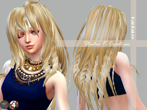 Studio K Creation: Animate hair 70   Matoka for Sims 4