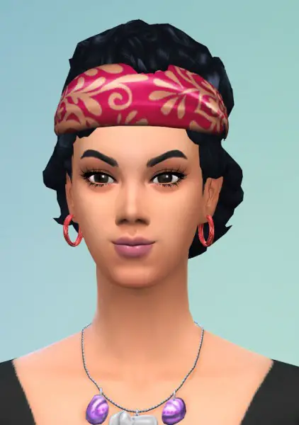 Birksches sims blog: Curls with headband for Sims 4