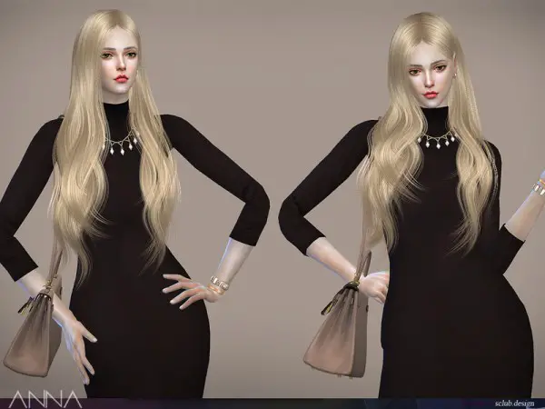 The Sims Resource: Anna n10 hair by S Club for Sims 4