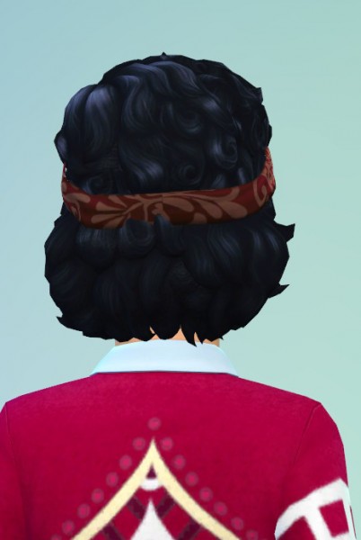 Birksches sims blog: Curls with headband for kids for Sims 4