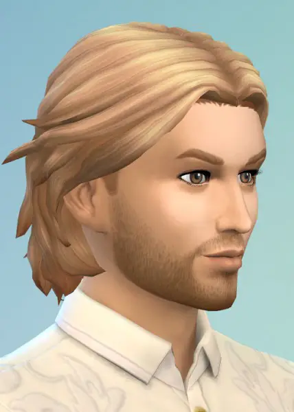 Birksches sims blog: Ludwig II Hair for him for Sims 4