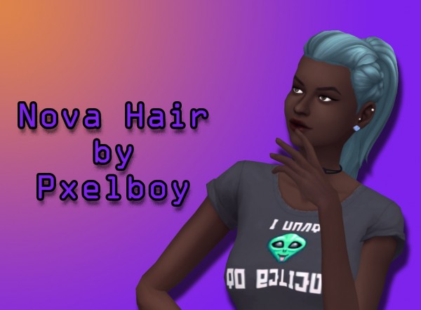 Simsworkshop: Nova Hair by Pxelboy for Sims 4