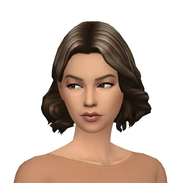Deelitefulsimmer: Rusty Nail`s  Long Wavy Parted vers. 4 hair recolor for Sims 4