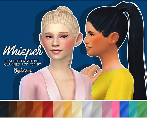 Slythersim: LeahLillith’s Whisper Clayified for Sims 4