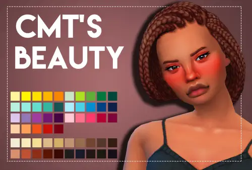 Weepingsimmer: CMT’s Beauty hair recolored for Sims 4