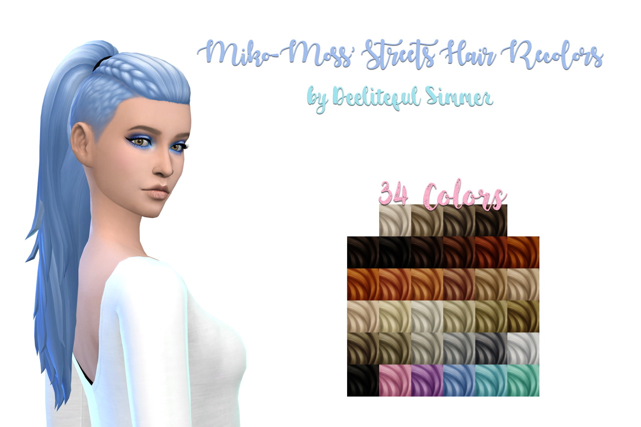 Deelitefulsimmer Streets Hair Recolor Sims 4 Hairs Vrogue 0790