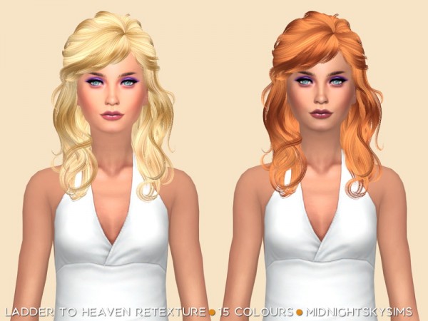 Simsworkshop: Ladder To Heaven Natural hair retextured by midnightskysims for Sims 4