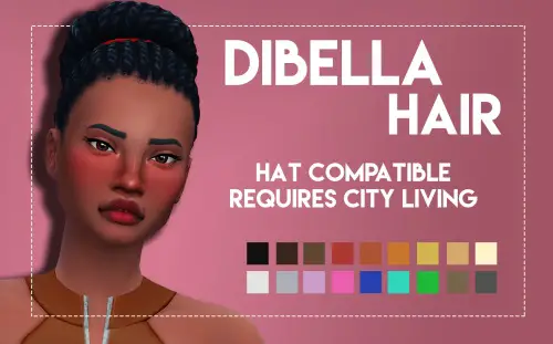 Weepingsimmer: Dibella Hair for Sims 4
