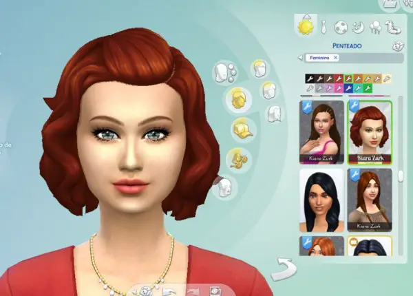 Mystufforigin: Short Wavy hair retextured for Sims 4