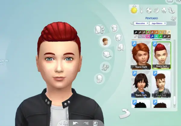 Mystufforigin: Under Cut Braid hair for Boys for Sims 4