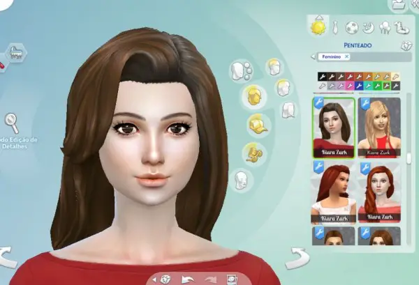 Mystufforigin: Caroline hair for Sims 4
