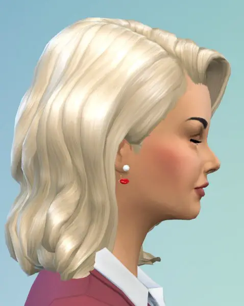Birksches sims blog: Retro Longer hair for Sims 4