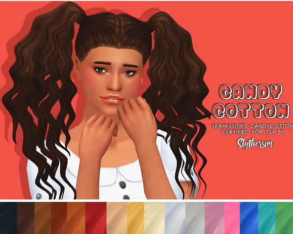 Slythersim: LeahLillith’s CandyCotton Clayified for Sims 4