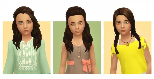 Simple Simmer: Followers Gift 2  12 Child hairs for Sims 4