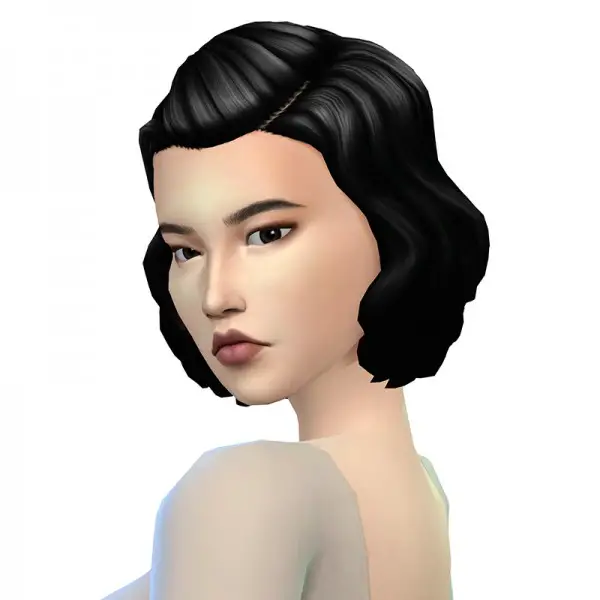 Deelitefulsimmer: Short wavy hair recolor for Sims 4