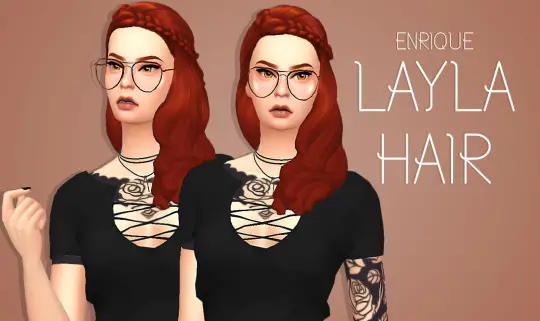 Enrique: Layla Hair for Sims 4