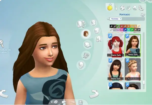 Mystufforigin: Insight Conversion hair for girls for Sims 4