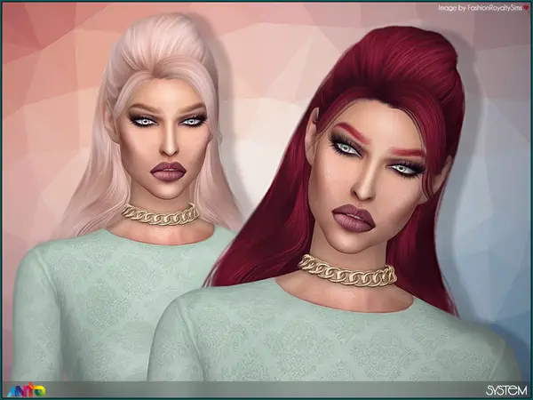 The Sims Resource: System hair by Anto for Sims 4