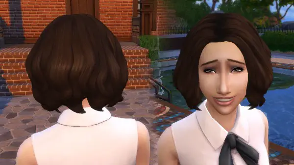 Mystufforigin: Confident curls hair for Sims 4