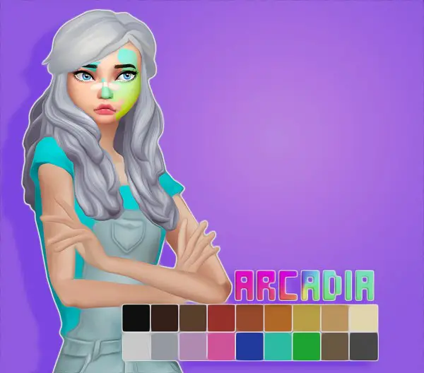 Sul Sul: Arcadia Hair Mesh for Sims 4