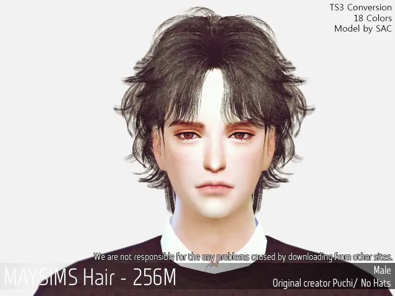 sims 4 cc hair fluffy