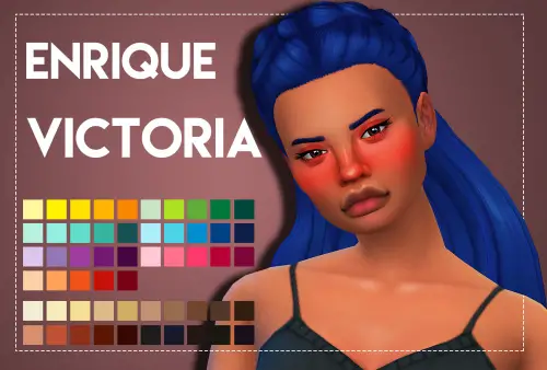 Weepingsimmer: Enrique’s Victoria hair recolored for Sims 4