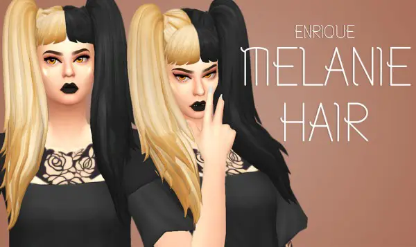 Enrique: Melanie Hair for Sims 4