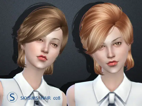 Butterflysims: Skysims hair 028 for Sims 4