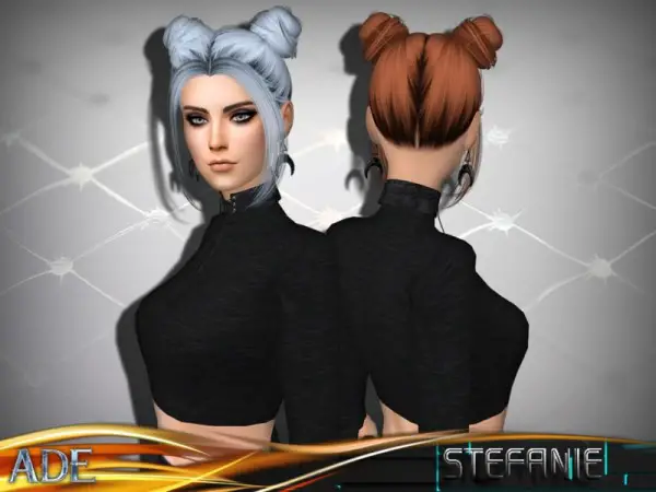 The Sims Resource: Stefanie with Bangs by Ade Darma for Sims 4