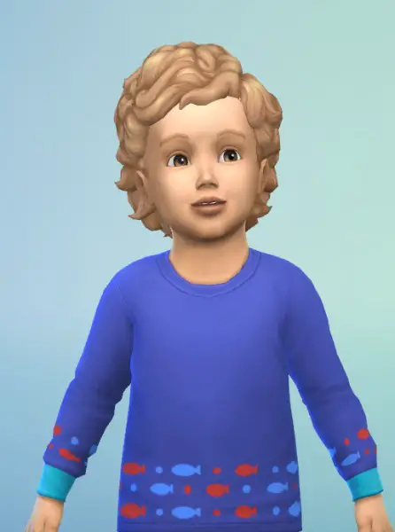 Birksches sims blog: Big Toddler Curls for Sims 4